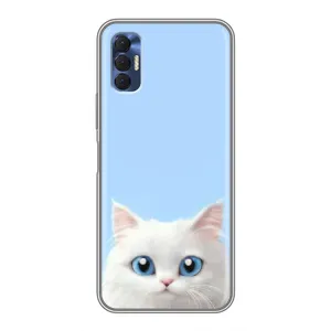 Чохол на тематику: Коти для TECNO Spark 8P (Білий кіт)
