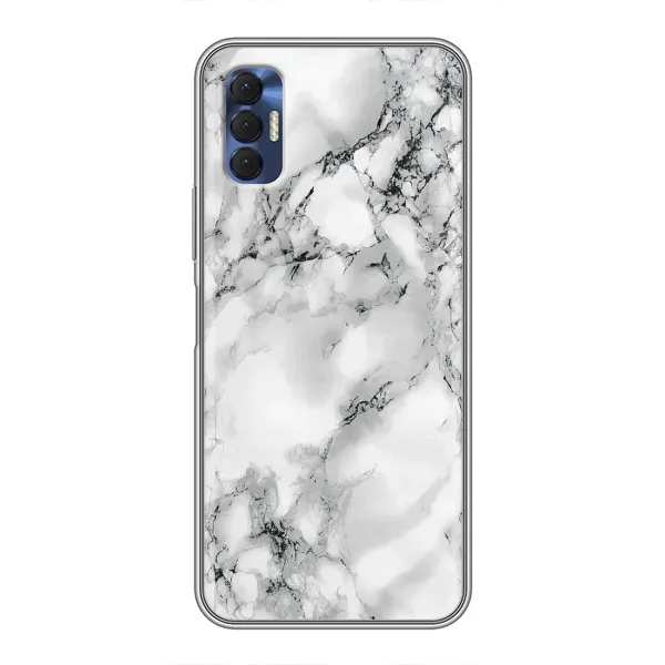 Чехол с рисунком «Белый мрамор» для TECNO Spark 8P