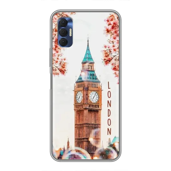 Чехол с рисунком «Часы Лондон» для TECNO Spark 8P Чехол с рисунком «Часы Лондон» для TECNO Spark 8P