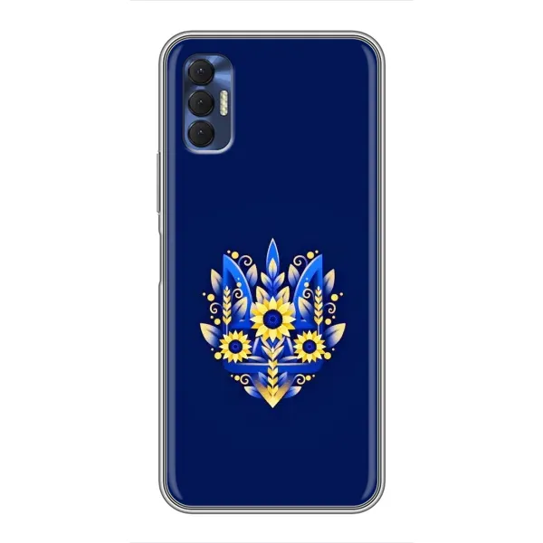 Чехол с рисунком «Цветущий Герб» для TECNO Spark 8P