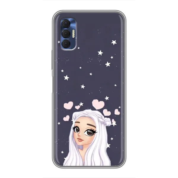 Чехол с рисунком «Девушка и сердечки» для TECNO Spark 8P Чехол с рисунком «Девушка и сердечки» для TECNO Spark 8P