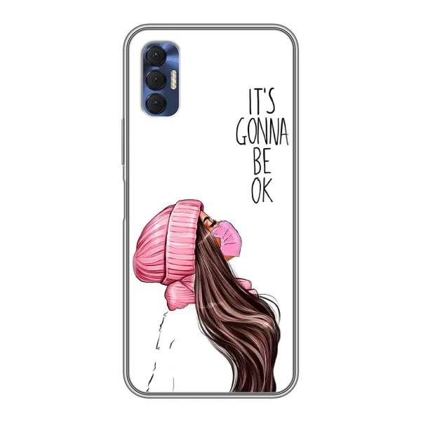 Чехол с рисунком «Девушка в маске» для TECNO Spark 8P Чехол с рисунком «Девушка в маске» для TECNO Spark 8P