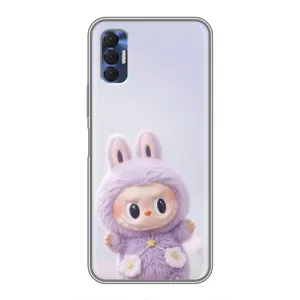 Чохол з принтом Лабубу для TECNO Spark 8P (Фіолетовий Лабубу)