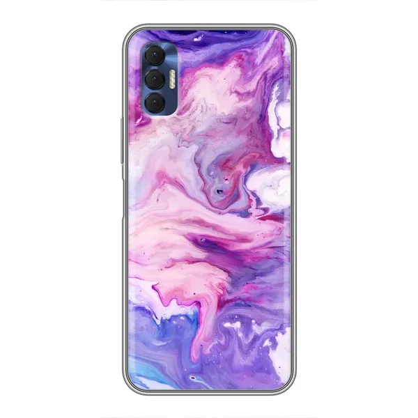 Чехол с рисунком «Фиолетовый мрамор» для TECNO Spark 8P Чехол с рисунком «Фиолетовый мрамор» для TECNO Spark 8P