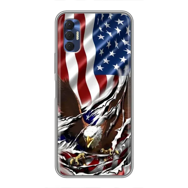 Чехол с рисунком «Флаг USA» для TECNO Spark 8P Чехол с рисунком «Флаг USA» для TECNO Spark 8P