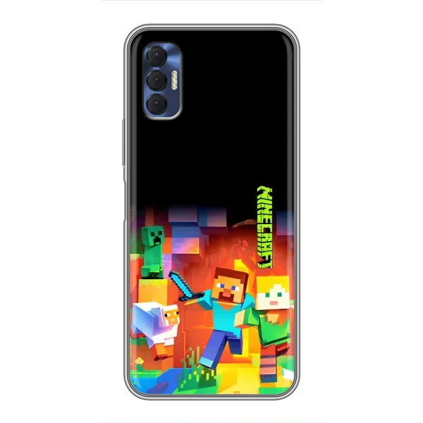 Чехол с рисунком «Герой Майнкрафт» для TECNO Spark 8P Чехол с рисунком «Герой Майнкрафт» для TECNO Spark 8P