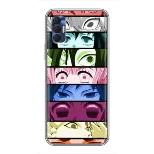 Силіконові чохлі з очіма Anime для Техно Спарк 8р (Очі Хашира)