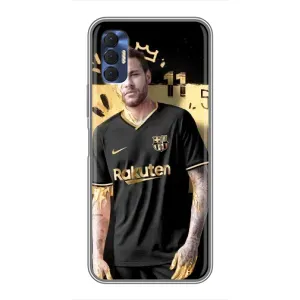 Силиконовый Чехол TECNO Spark 8P (Gold Neymar)