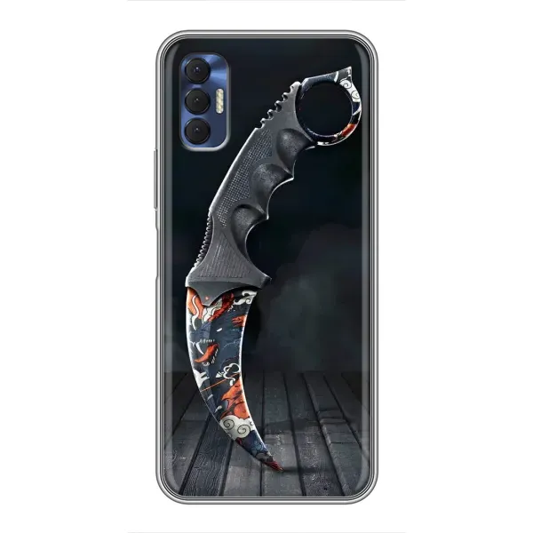 Чехол с рисунком «Кинжал КС ГО» для TECNO Spark 8P Чехол с рисунком «Кинжал КС ГО» для TECNO Spark 8P