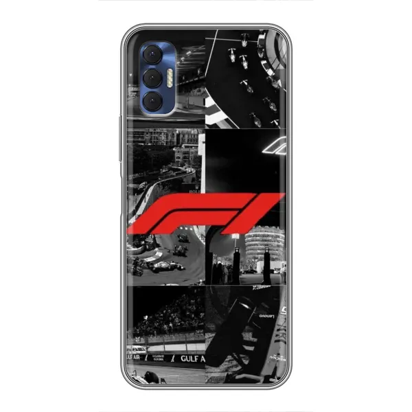 Чехол с рисунком «Коллаж Формула 1» для TECNO Spark 8P Чехол с рисунком «Коллаж Формула 1» для TECNO Spark 8P