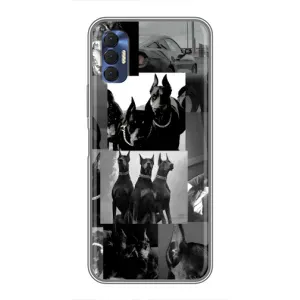 Чохол ДОБЕРМАН для TECNO Spark 8P (Колаж Доберман)