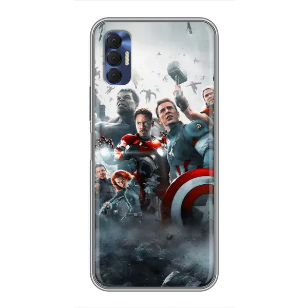 Чехол с рисунком «Команда марвел» для TECNO Spark 8P