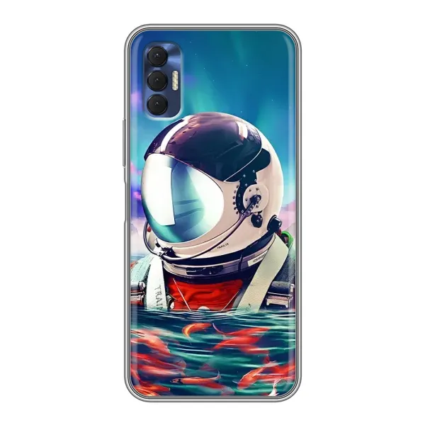 Чехол с рисунком «Космонавт в воде» для TECNO Spark 8P Чехол с рисунком «Космонавт в воде» для TECNO Spark 8P