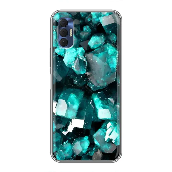 Чехол с рисунком «Кристалы» для TECNO Spark 8P Чехол с рисунком «Кристалы» для TECNO Spark 8P