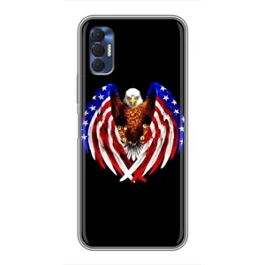 Чохол Прапор USA для TECNO Spark 8P (Крила США)