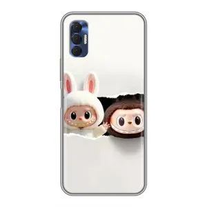 Чохол з принтом Лабубу для TECNO Spark 8P (Фігурки Labubu)