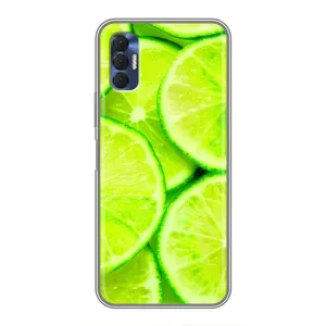 Чохол з зображенням смачної їжі для TECNO Spark 8P (Лайм)