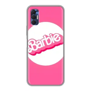 Силиконовый Чехол Барби Фильм на TECNO Spark 8P (Лого Барби)