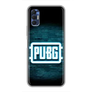Чохол (TPU) з картинкою "Лого Пабг" на Техно Спарк 8р (Лого PUBG)