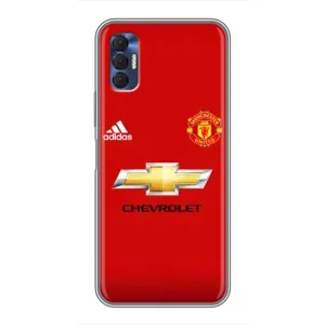 Силиконовые Чехлы принт Футбол на TECNO Spark 8P (Man United)
