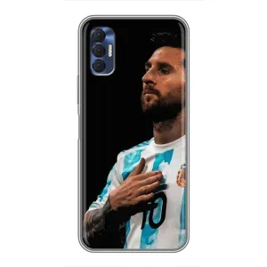 Чехлы Лео Месси Аргентина для TECNO Spark 8P (Месси Капитан)
