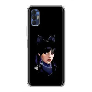 Чехлы с принтом Уэнсдей на TECNO Spark 8P (Милая Уэнсдей)