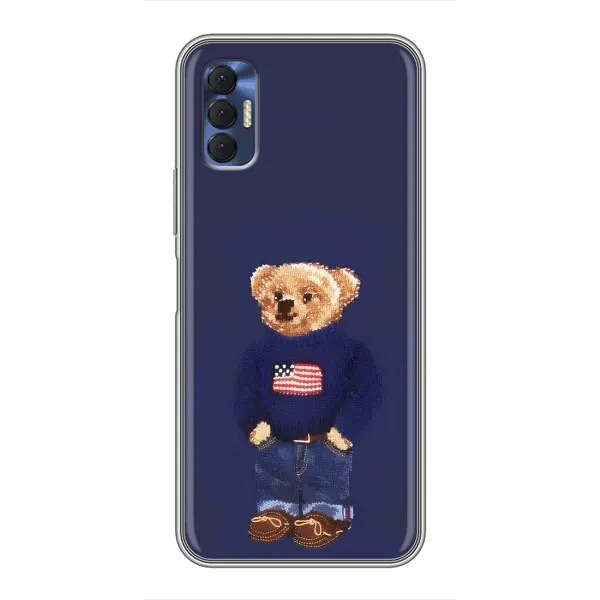 Чехол с рисунком «Мишка USA» для TECNO Spark 8P Чехол с рисунком «Мишка USA» для TECNO Spark 8P