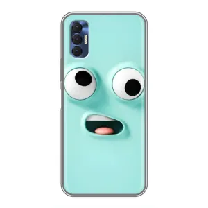 Чохли (ТПУ) (смішні стікери) для TECNO Spark 8P (Кумедне м'ятне обличчя)