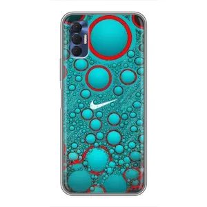 Силіконовый Чохол на TECNO Spark 8P з картинкою НАЙК (Найк зелений)