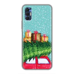 Чохол новорічна ялинка на TECNO Spark 8P (Новорічний настрій)