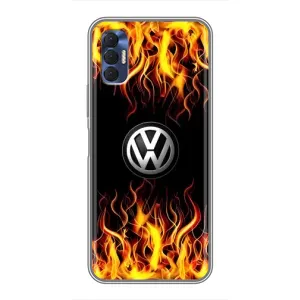Чехол "Фольксваген" для TECNO Spark 8P (Огненный Лого)