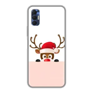 Чохол Санта Клаус для TECNO Spark 8P (Оленя)