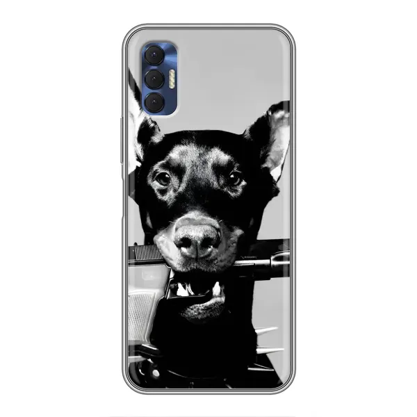 Чехол с рисунком «Опасный доберман» для TECNO Spark 8P Чехол с рисунком «Опасный доберман» для TECNO Spark 8P