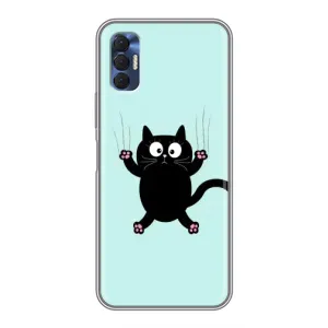 Силіконовий чохол з котиком для TECNO Spark 8P