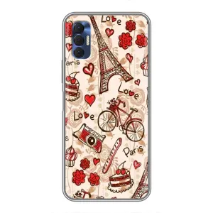 Чехол с Эйфелевой башней на TECNO Spark 8P (Париж мечта)