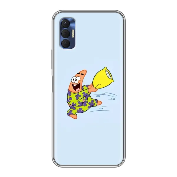Чехол с рисунком «Патрик с подушкой» для TECNO Spark 8P Чехол с рисунком «Патрик с подушкой» для TECNO Spark 8P