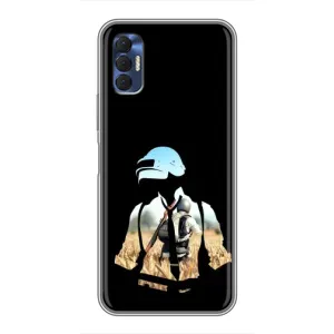 Чохол з картинкою "Герой Pubg" на TECNO Spark 8P (Пубг мен)