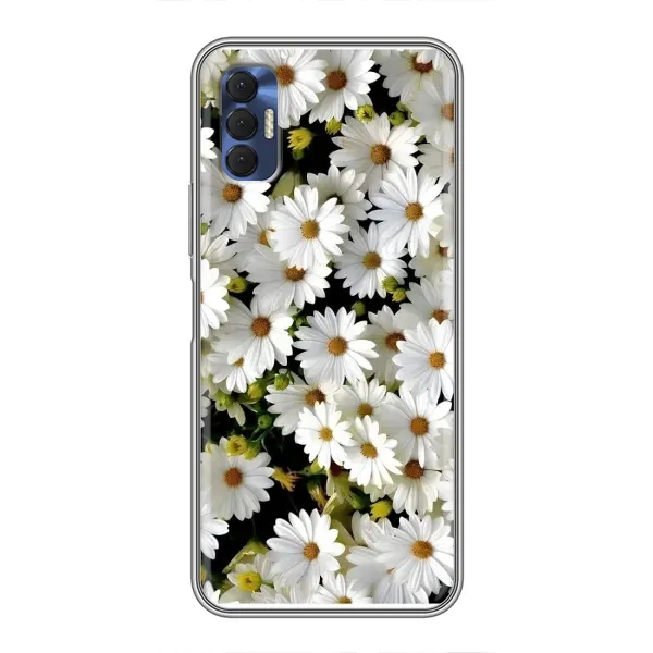 Чехол с рисунком «Рамка в ромашках» для TECNO Spark 8P Чехол с рисунком «Рамка в ромашках» для TECNO Spark 8P