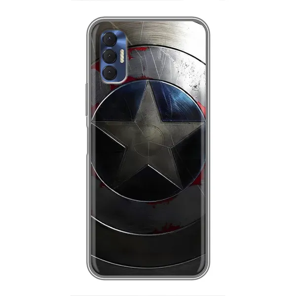 Чехол с рисунком «Ретро Щит Капитана» для TECNO Spark 8P Чехол с рисунком «Ретро Щит Капитана» для TECNO Spark 8P