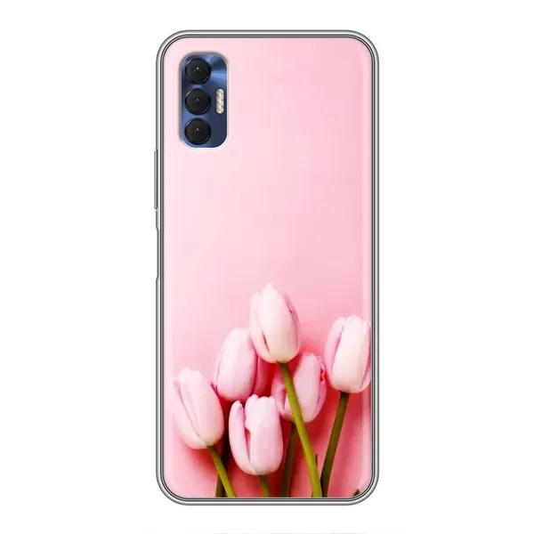 Чехол с рисунком «Розовые тюльпаны» для TECNO Spark 8P Чехол с рисунком «Розовые тюльпаны» для TECNO Spark 8P