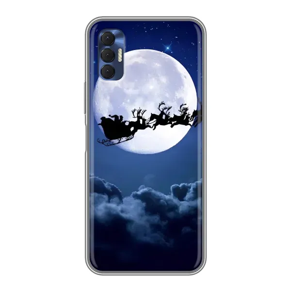 Чехол с рисунком «Санта - луна» для TECNO Spark 8P Чехол с рисунком «Санта - луна» для TECNO Spark 8P