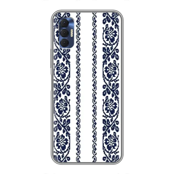 Чехол с рисунком «Синяя вышиванка» для TECNO Spark 8P Чехол с рисунком «Синяя вышиванка» для TECNO Spark 8P
