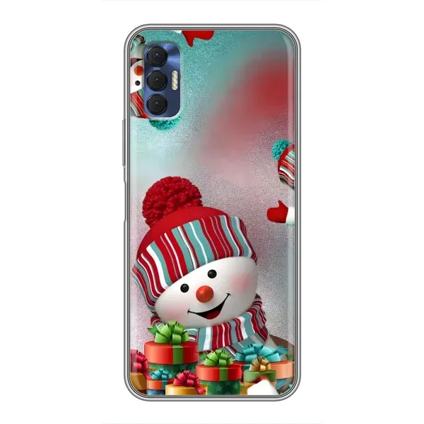 Чехол с рисунком «Снеговик в шапке» для TECNO Spark 8P Чехол с рисунком «Снеговик в шапке» для TECNO Spark 8P