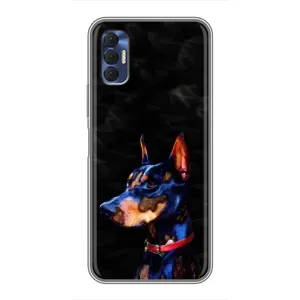 Бампер для TECNO Spark 8P з картинкою "Песики" (Собака Мопсік)