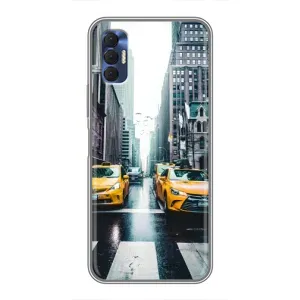 Силиконовый бампер (Работники) на TECNO Spark 8P (Такси)
