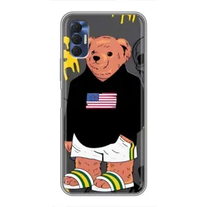 Чехлы Мишка Тедди для Техно Спарк 8р
