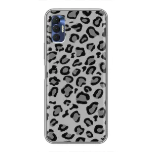 Чехол с леопардовым принтом на TECNO Spark 8P (Темный леопрад)