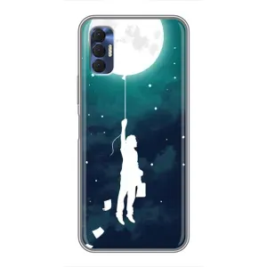 Чехол (ТПУ) с планетами на TECNO Spark 8P (To The moon)