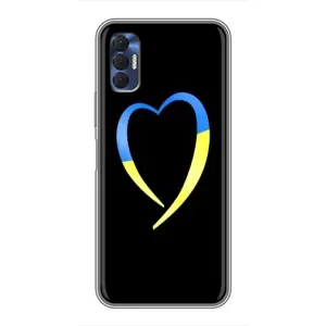 Силиконовый Чехол на TECNO Spark 8P (Я-Украина) (Украинское сердце)