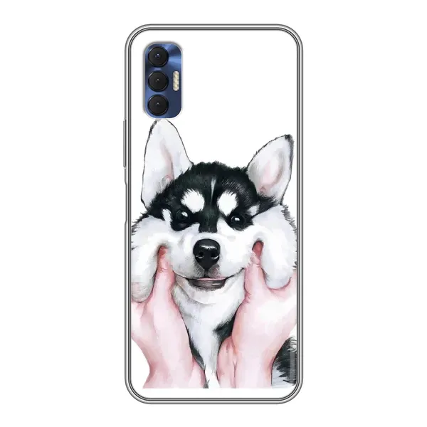 Чехол с рисунком «Собака Хаски» для TECNO Spark 8P
